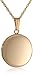 Yellow 14k Gold-Filled Round Polished Locket Necklace