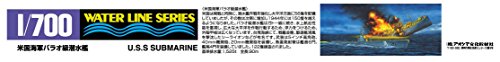 Aoshima 1/700 Water Line No.912 US Navy Balao Class Submarine Model Kit(Japan Import)