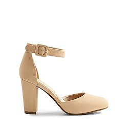 DREAM PAIRS Womens High Heel Ankle Strap Party