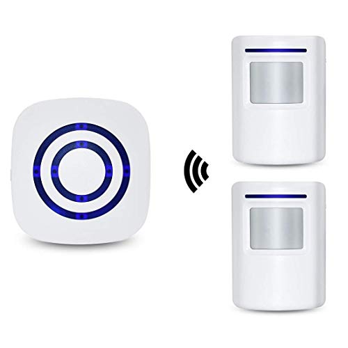 Alarma-de-seguridad-HausFine-Inalmbrico-Timbre-de-Alarma-para-la-Puerta-con-Sensor-de-Movimiento-PIR-Infrarrojo-Detector-de-Timbre-del-Sensor-Ideal-para-Tiendas-Mercados-y-Familias-1-2