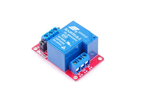 LIVISN DC 24V 30A 1-Channel Relay Module High Low Level Trigger with Optocoupler Isolation Load DC 30V AC 250V 30A for PLC Automation Equipment Control, Industrial Control RED (24V, Red 1-CH)