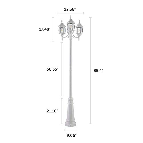 NOMA Outdoor Street Light Waterproof Outdoor Lamp Post Light with