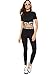 SweatyRocks Women's 2 Pieces Outfits Cropped T Shirt and Long Pants Tracksuits Set Sportwear