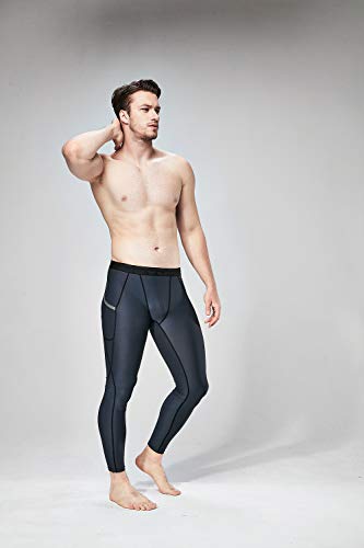 image for DEVOPS Men's 2 Packs Compression Cool Dry Tights Baselayer Running Act