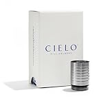 CIELO - Wide, Stainless Steel Keychain Pill Holder Extension Tube ~ Holds Large Capsules & Geltabs ~ Waterproof & Ideal Pill Fob for Travel ~ [Inner Diameter - 0.75"; Height - 1.0"]