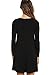 Muhadrs Women's Long Sleeve Casual Loose Swing T-Shirt Dress
