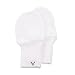 Crummy Bunny White Baby Mittens - Oversized, fits 6 to 12 Months, No Scratch Mittens, Set of 2