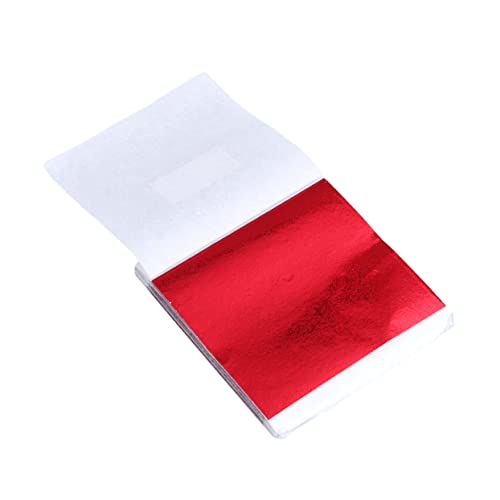 NUOBESTY Imitation Sheets 300pcs Leaf Sheets Foil Paper for Decor Gold Foil Wrapping