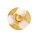 Aluminum Metal Golden Fidgets Spinner Toy, Christmas Holiday Gift, Anti-Anxiety Hand Tri-Spinner for Thanksgiving, Beruth Stress Reducer Relief, Increased Focus, Perfect for Autism ADD and ADHD Kids
