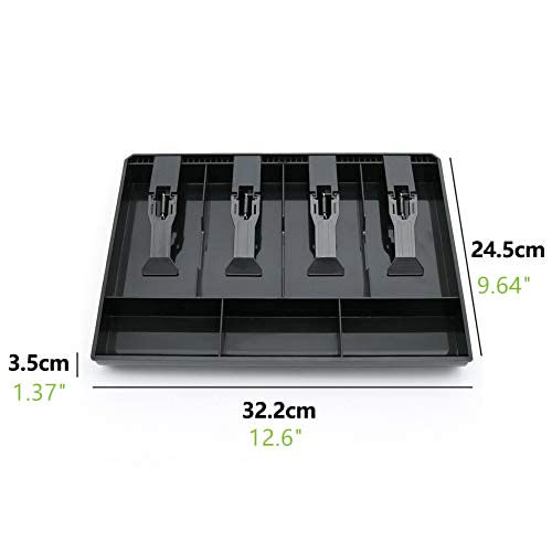 Cash Register Drawer Insert Tray Cash Money Tray,Portable Currency