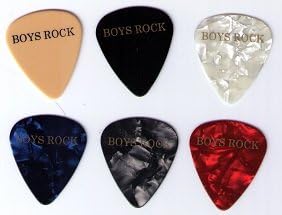 BOYS ROCK Medium Guitar Picks,12 Pack [Assorted Colors]