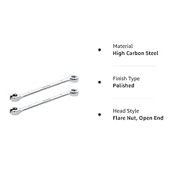 Utoolmart Flare Nut Wrench, 6mm x 8mm Metric Double
