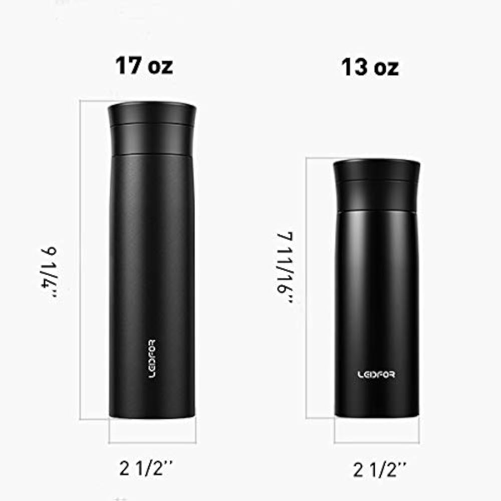 Leidfor Thermoses Tea Tumbler Coffee Travel Mug With Loose Leaf
