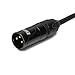 LyxPro 15 Feet XLR Microphone Cable Balanced Male to Female 3 Pin Mic Cord for Powered Speakers Audio Interface Professional Pro Audio Performance and Recording Devices - Black