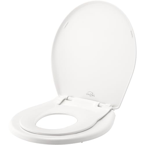 Little2Big Toilet Seat with Built-In Toddler Potty Training Seat, Slow Close, E…