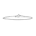 Amberta 925 Sterling Silver 2.3 mm Heart Chain Bracelet Length 8