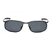 AEVOGUE Polarized Sunglasses For Men Rectangle Metal Frame Retro Sun Glasses AE0395 (Gray&Black, 59)