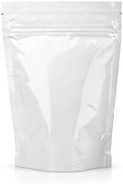Clear Food Pouch Zip Lock Stand Up Zipper Recycled Food Bag 4 ounce - Smell, Odor, Leakproof Protection FDA and USDA Food Compliant (100 Pack)