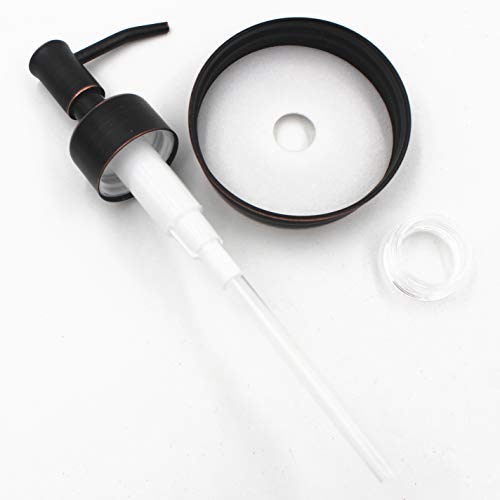 2-Pack Mason Jar Soap Dispenser Lid, Oil Rubbed Bronze Rust Proof Stainless Steel Lotion Dispenser Lid for Regular Mouth Mason Jar, Bathroom Accessories - Jar Not Included - Thumbnail 3