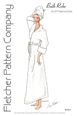 Bath Robe Pattern for 16" Tyler Wentworth