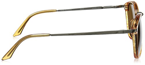 A.J. Morgan Castro Round Sunglasses, Amber, 49 mm