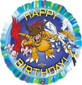 Digimon Digital Monsters Happy Birthday Mylar Foil Balloon - Party Supplies