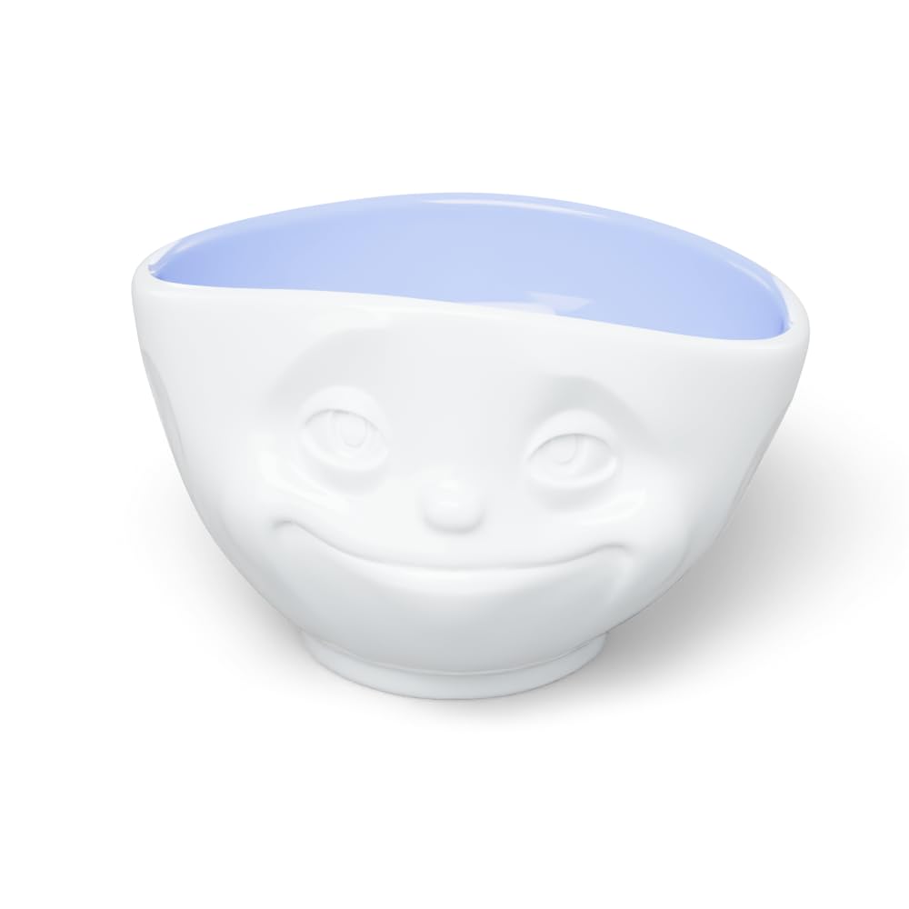 FiftyEight TV Cup, Bowl, Crazy in Love, for Müsli and Dessert, Porcelain, Ocean (Inside), 500ml, T01