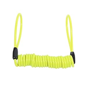 Disc Lock kabel, motorfiets alarm disc lock veiligheidsveer herinnering spiraalkabel default geel