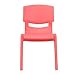 Flash Furniture Red Plastic Stack Chair table, Set of 1