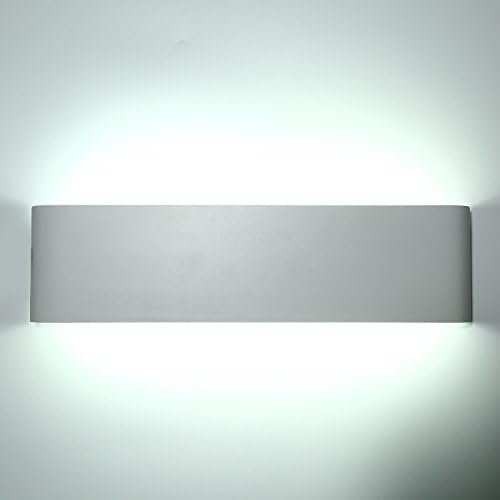 Unimall Wall Light White LED Indoor Modern Up Down 10W Wall Sconce Lamp for Living Room Bedroom Office,Cool White