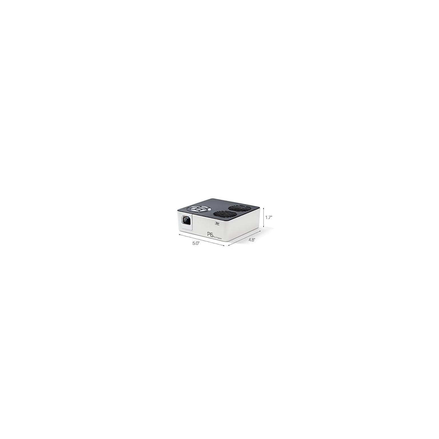 AAXA P5 LED Portable Pico Projector, 300 Lumen, 1280x720P