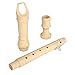 Eastar ERS-21GN ABS German Descant Soprano Recorder C Key With Fingering Chart Cleaning Rod and Bag,Natural