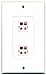 RiteAV - 2 Port Speaker Decorative Wall Plate - White