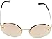 Versace Women's VE2176 Pale Gold/Grey Mirror Rose Gold Sunglasses