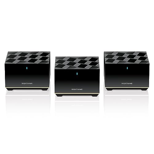 NETGEAR Nighthawk Tri-Band Whole Home Mesh WiFi 6E System (MK93S) – Router