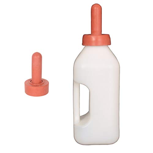 Almencla Calf Lamb Milk Feeder Bottle With Handle Teat For 2 Quart