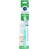 Brilliant Baby Toothbrush by Baby Buddy - for Ages 4-24 Months, BPA Free Super-Fine Micro Bristles Clean All-Around Mouth, Kids Love Them, Mint, 1 Count