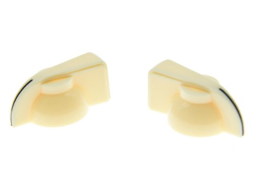 KAISH Pack of 10 Ivory Push On Guitar Chicken Head Knobs Guitar AMP Knob Effects Pedal Knobs