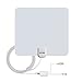 TV Antenna, GUSO indoor HDTV antenna 50 Miles Long Range with Detachable amplifier Signal Booster and 13 Feet Coax Cable-white
