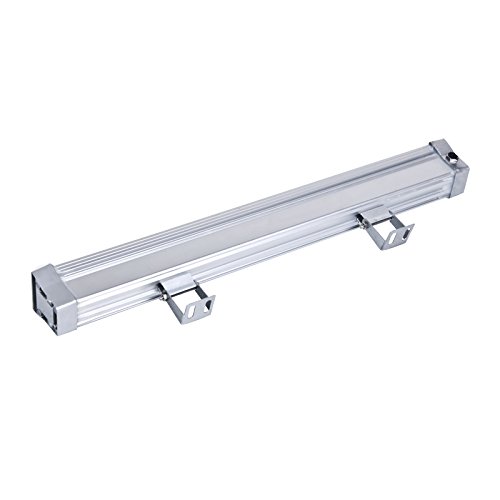 LUMINTURS 48W(39.4 inches) Outdoor LED Wall Wash Light Waterproof Flood Lamp Stainless Steel for Garden Bridge Hotel Pure White