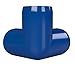FORMUFIT 1/2” 3-Way Elbow Furniture Grade PVC Fitting in Blue, Made in USA, UV-Resistant, Impact-Proof, 0.840” Actual Socket Diameter (Pack of 10)
