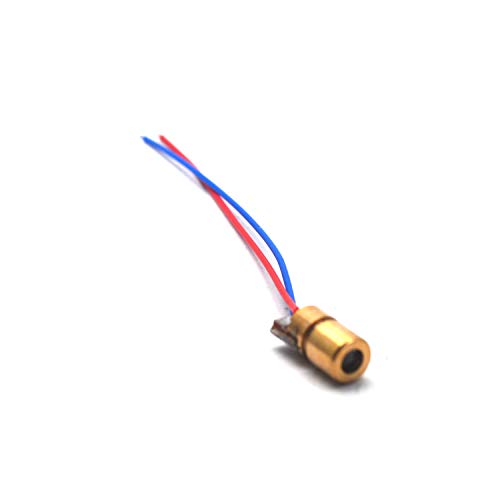 Tulead 10PCS Laser Diode 0.2" Diameter Mini Laser Module 650nm 5mw 5v For Laser Toys, Various Levels, Grounding Instruments