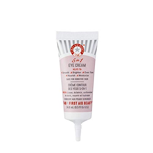 First Aid Beauty 5 in 1 Eye Cream Multi Action Anti Aging Eye Cream for Dry Sensitive Skin