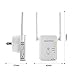 Hooway 300Mbps WiFi Repeater/wireless Range Extender with External Antennas