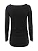 Ecavus Women's Maternity Tops Long Sleeve Clothes Flattering Side Ruched Pregnancy T-Shirt