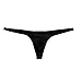 ACSUSS Mens Sexy Lingerie Micro Pouch G-String Thongs Bikini Briefs Underwear Black X-Large(Waist 26.0-42.5