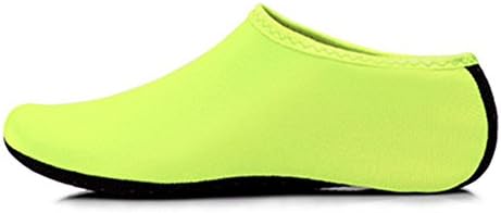 Durable Sole Barefoot Water Skin Shoes Aqua Socks For Beach Pool Sand Swim Surf Yoga Water Aerobics (XL=US7=EUR39-41= 24-25CM, Green)
