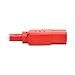 Tripp Lite Standard Computer Power Extension Cord, 10A, 18 AWG (IEC-320-C14 to IEC-320-C13), Red, 6 ft. (P004-006-ARD)