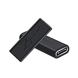 Cellularize USB C Female to Female Adapter (Black, 2 Pack) USB Type C Coupler Extender Extension, Thunderbolt 3 Compatible Connector for Samsung Galaxy S8, Google Pixel, Nintendo Switch