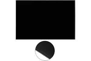 ROZILO Black 3Ply Blank Guitar Pickguard Material Scratch DIY Sheet Scratch Plate Backplate for Strat Tele